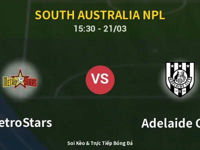 Soi Kèo MetroStars vs Adelaide City – 15:30 21/03 | Nhận Định, Dự Đoán Tỷ Số