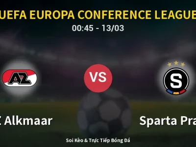 Kết Quả: AZ Alkmaar 2-1 Sparta Praha – Highlight & Bàn Thắng | UEFA Europa Conference League
