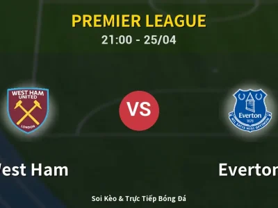 Soi Kèo West Ham vs Everton – 21:00 25/04 | Nhận Định, Dự Đoán Tỷ Số