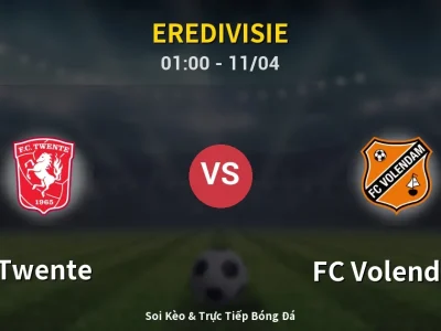 🔴 Trực Tiếp: Twente 2-0 FC Volendam – Link Xem Eredivisie (Full HD)