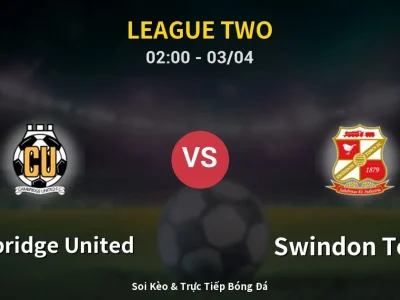 Kết Quả: Cambridge United 1-1 Swindon Town – Highlight & Bàn Thắng | League Two