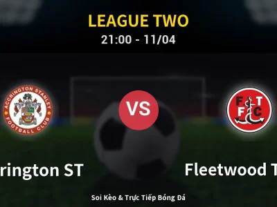 Soi Kèo Accrington ST vs Fleetwood Town – 21:00 11/04 | Nhận Định, Dự Đoán Tỷ Số