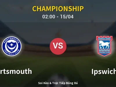 Kết Quả: Portsmouth 2-0 Ipswich – Highlight & Bàn Thắng | Championship