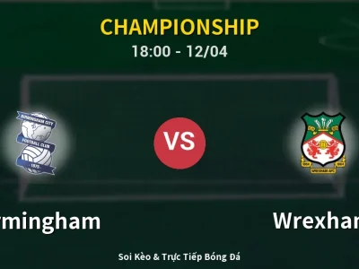 🔴 Trực Tiếp: Birmingham 2-0 Wrexham – Link Xem Championship (Full HD)