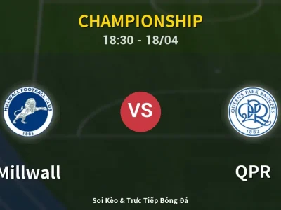 Soi Kèo Millwall vs QPR – 18:30 18/04 | Nhận Định, Dự Đoán Tỷ Số
