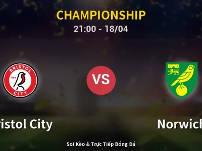 Soi Kèo Bristol City vs Norwich – 21:00 18/04 | Nhận Định, Dự Đoán Tỷ Số