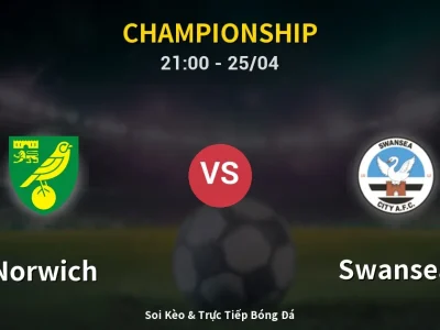 Soi Kèo Norwich vs Swansea – 21:00 25/04 | Nhận Định, Dự Đoán Tỷ Số