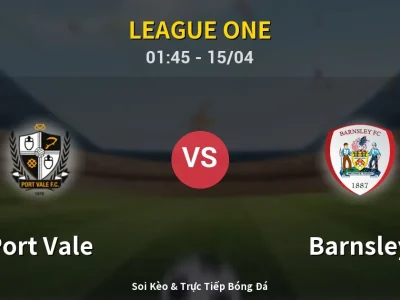 Kết Quả: Port Vale 0-0 Barnsley – Highlight & Bàn Thắng | League One