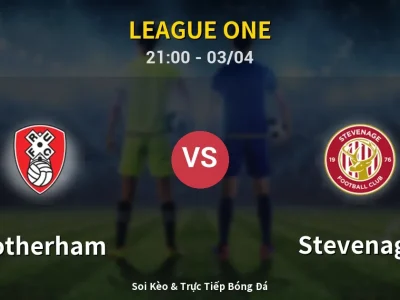 🔴 Trực Tiếp: Rotherham 0-0 Stevenage – Link Xem League One (Full HD)