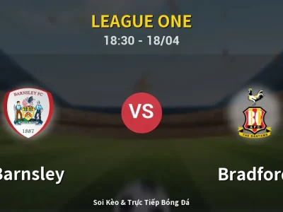 Soi Kèo Barnsley vs Bradford – 18:30 18/04 | Nhận Định, Dự Đoán Tỷ Số