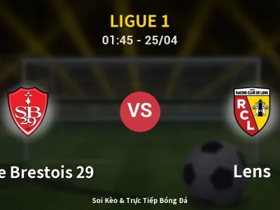 🔴 Trực Tiếp: Stade Brestois 29 1-0 Lens – Link Xem Ligue 1 (Full HD)