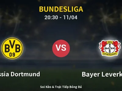 Soi Kèo Borussia Dortmund vs Bayer Leverkusen – 20:30 11/04 | Nhận Định, Dự Đoán Tỷ Số