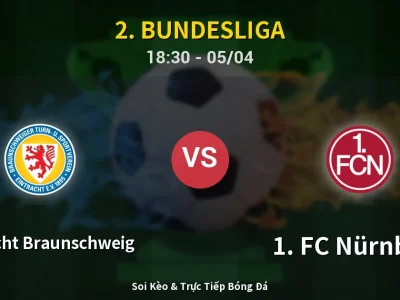 Soi Kèo Eintracht Braunschweig vs 1. FC Nürnberg – 18:30 05/04 | Nhận Định, Dự Đoán Tỷ Số