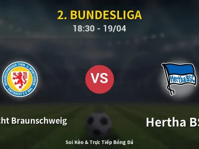 Kết Quả: Eintracht Braunschweig 1-1 Hertha BSC – Highlight & Bàn Thắng | 2. Bundesliga