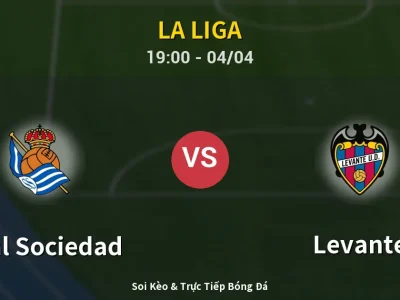 Soi Kèo Real Sociedad vs Levante – 19:00 04/04 | Nhận Định, Dự Đoán Tỷ Số