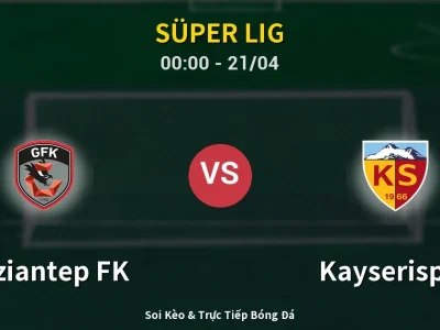 Kết Quả: Gaziantep FK 3-0 Kayserispor – Highlight & Bàn Thắng | Süper Lig