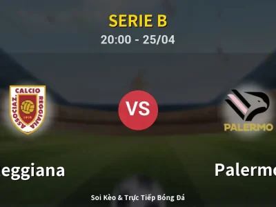 Soi Kèo Reggiana vs Palermo – 20:00 25/04 | Nhận Định, Dự Đoán Tỷ Số