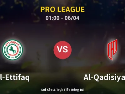 Soi Kèo Al-Ettifaq vs Al-Qadisiyah FC – 01:00 06/04 | Nhận Định, Dự Đoán Tỷ Số