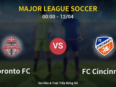 Kết Quả: Toronto FC 1-1 FC Cincinnati – Highlight & Bàn Thắng | Major League Soccer