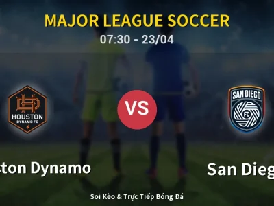 🔴 Trực Tiếp: Houston Dynamo 1-0 San Diego – Link Xem Major League Soccer (Full HD)
