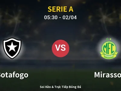 Kết Quả: Botafogo 3-2 Mirassol – Highlight & Bàn Thắng | Serie A