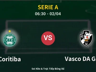 Kết Quả: Coritiba 1-1 Vasco DA Gama – Highlight & Bàn Thắng | Serie A