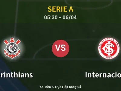 Soi Kèo Corinthians vs Internacional – 05:30 06/04 | Nhận Định, Dự Đoán Tỷ Số