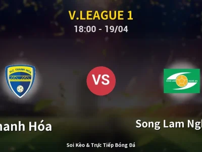 Kết Quả: Thanh Hóa 1-1 Song Lam Nghe An – Highlight & Bàn Thắng | V.League 1