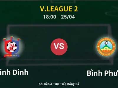 Soi Kèo Binh Dinh vs Bình Phước – 18:00 25/04 | Nhận Định, Dự Đoán Tỷ Số