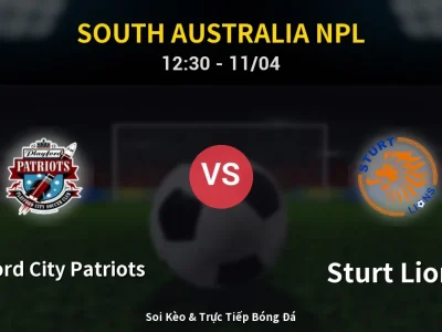 Soi Kèo Playford City Patriots vs Sturt Lions – 12:30 11/04 | Nhận Định, Dự Đoán Tỷ Số