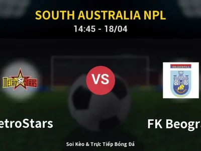 Kết Quả: MetroStars 3-0 FK Beograd – Highlight & Bàn Thắng | South Australia NPL