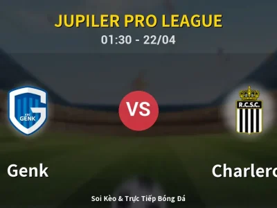 Kết Quả: Genk 1-1 Charleroi – Highlight & Bàn Thắng | Jupiler Pro League