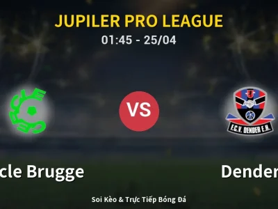 🔴 Trực Tiếp: Cercle Brugge 0-0 Dender – Link Xem Jupiler Pro League (Full HD)