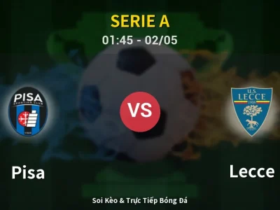 Kết Quả: Pisa 1-2 Lecce – Highlight & Bàn Thắng | Serie A