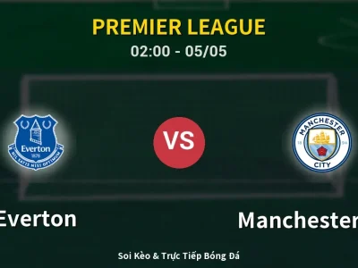 Kết Quả: Everton 3-3 Manchester City – Highlight & Bàn Thắng | Premier League
