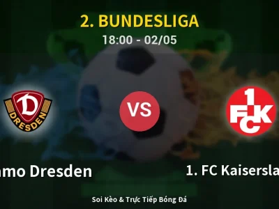 Soi Kèo Dynamo Dresden vs 1. FC Kaiserslautern – 18:00 02/05 | Nhận Định, Dự Đoán Tỷ Số