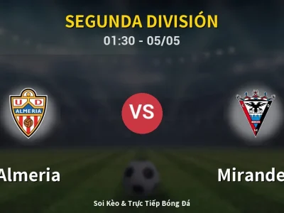 Kết Quả: Almeria 4-2 Mirandes – Highlight & Bàn Thắng | Segunda División
