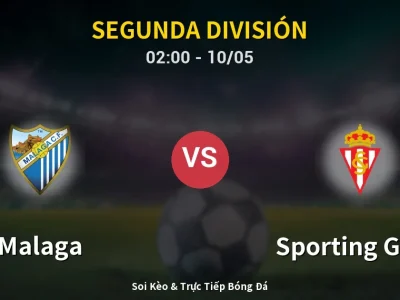 Kết Quả: Malaga 2-1 Sporting Gijon – Highlight & Bàn Thắng | Segunda División