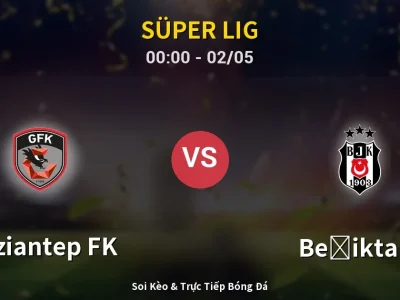 Kết Quả: Gaziantep FK 0-2 Beşiktaş – Highlight & Bàn Thắng | Süper Lig