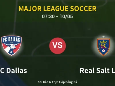 Soi Kèo FC Dallas vs Real Salt Lake – 07:30 10/05 | Nhận Định, Dự Đoán Tỷ Số
