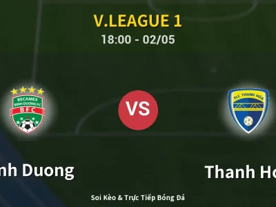 Soi Kèo Binh Duong vs Thanh Hóa – 18:00 02/05 | Nhận Định, Dự Đoán Tỷ Số