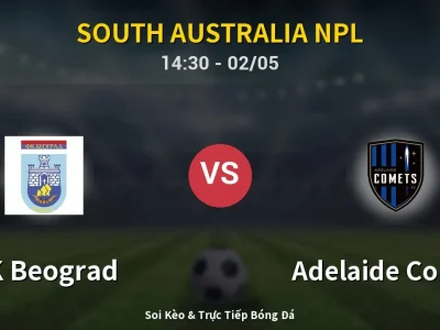 Soi Kèo FK Beograd vs Adelaide Comets – 14:30 02/05 | Nhận Định, Dự Đoán Tỷ Số