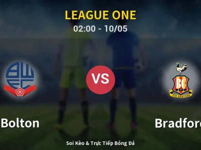Kết Quả: Bolton 1-0 Bradford – Highlight & Bàn Thắng | League One